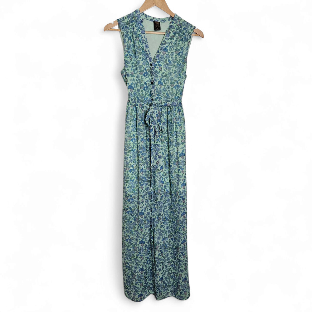 Disney Alice Through the Looking Glass Floral Maxi Dress Romantic Fairy Size S